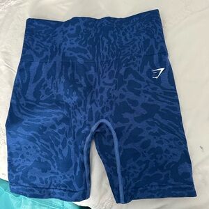GYMSHARK ADAPT BLUE SAFARI TIGHT SHORTS